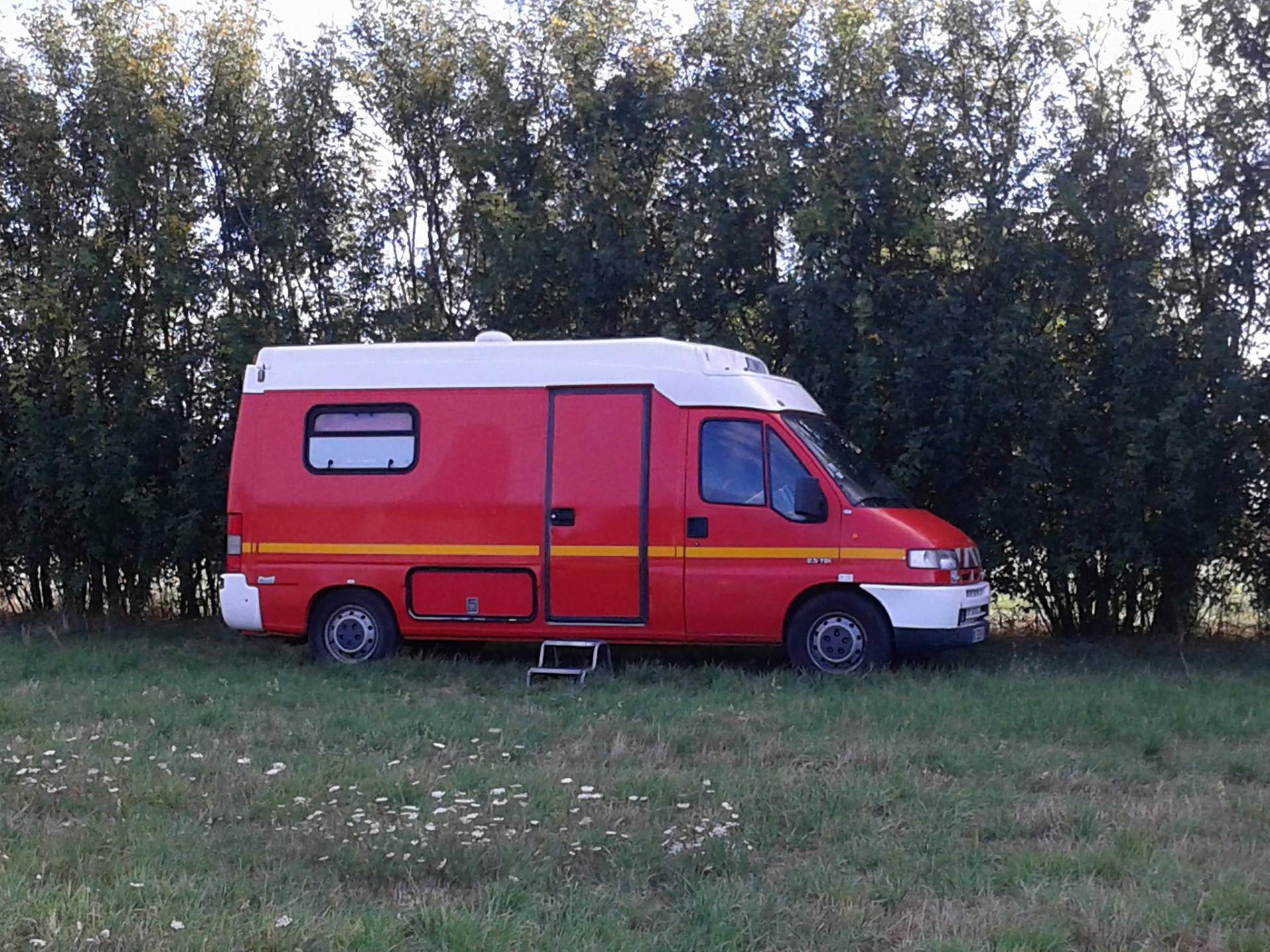 les camions de pompiers