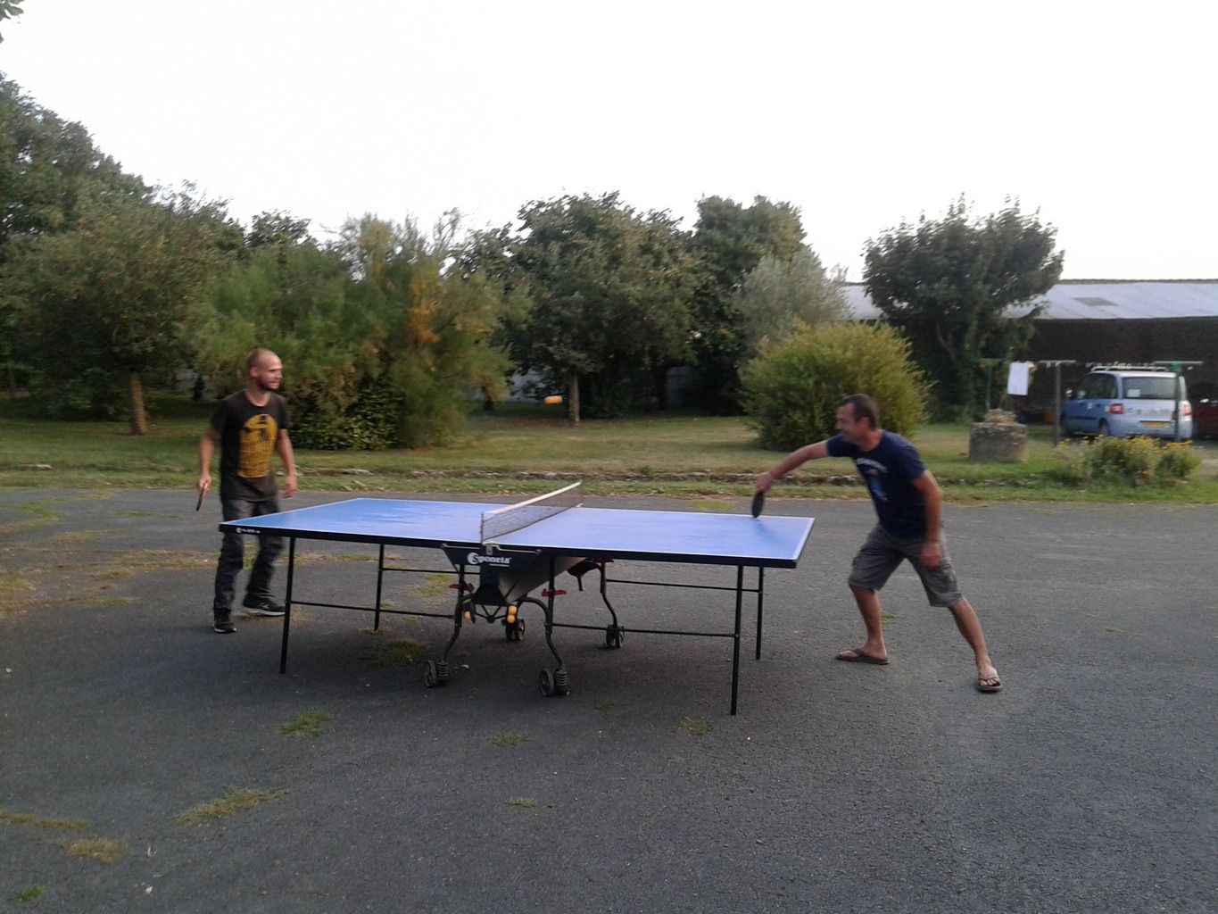 Partie de ping-pong